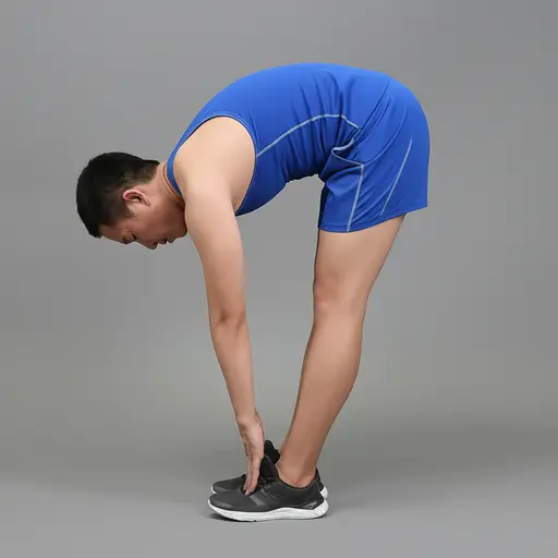 现在，弯腰触摸你的脚趾！