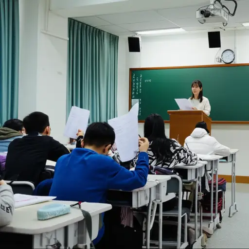 老师给了我们一个小测验。