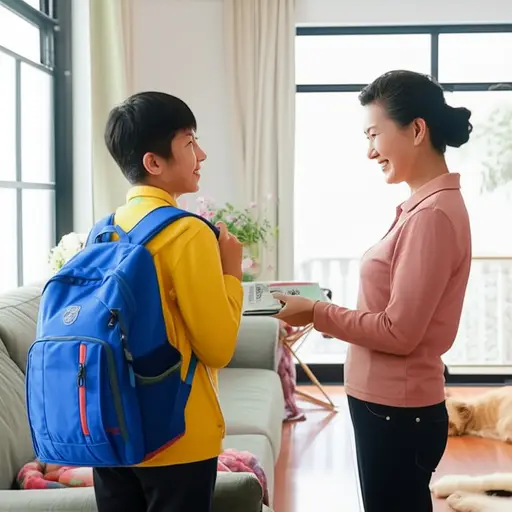 我父母让我周末去朋友家玩。