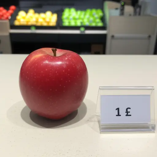 这个苹果卖一英镑。