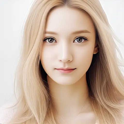 她有着长浅色头发和漂亮的眼睛。