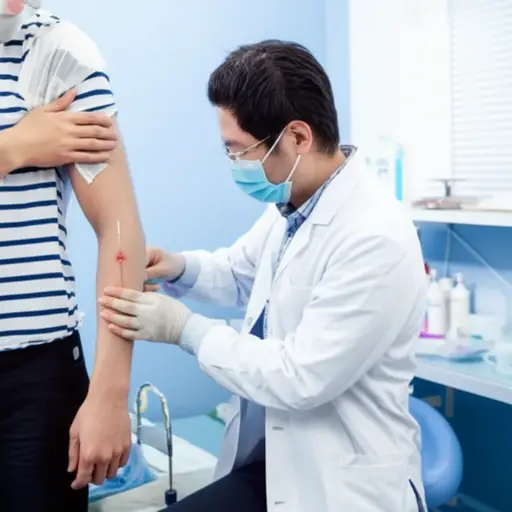 医生给我的伤口做了处理。