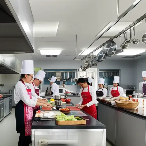 我报名参加了为期三个月的烹饪课程。