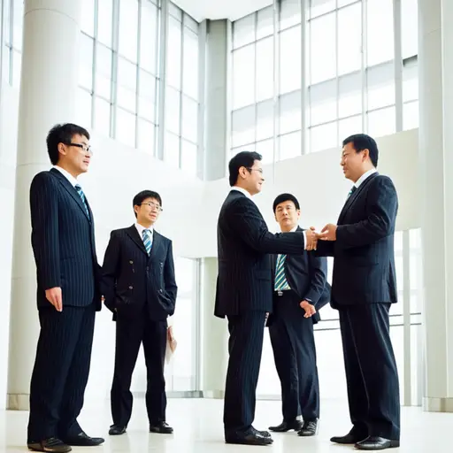 所有商人都穿着细条纹西装。