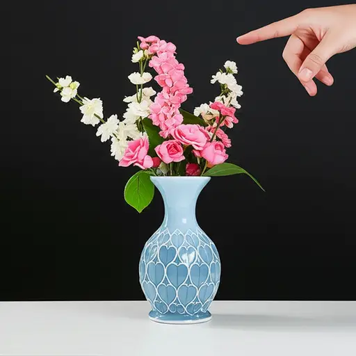 请不要碰那个花瓶。