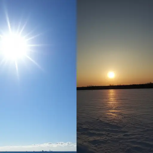 夏天白天长，冬天白天短。