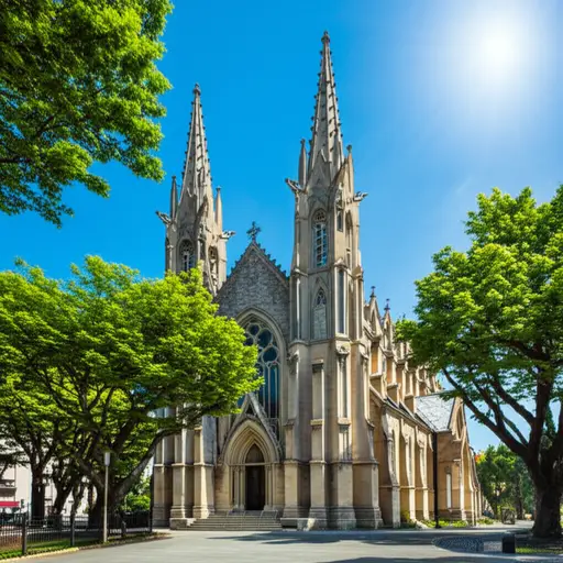 我们参观了一座有16世纪历史的老教堂。