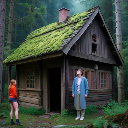 令我们惊讶的是，我们在一座似乎建于几个世纪前的小房子前。