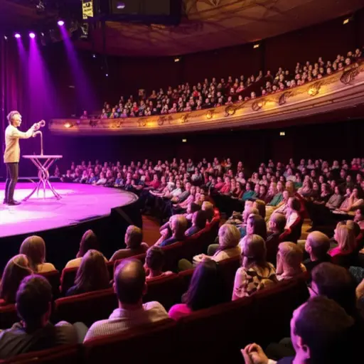 我们去拉斯维加斯看了一场精彩的魔术表演。