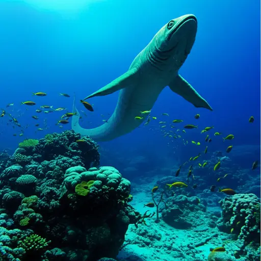 这个故事讲述了一个生活在海底的巨型怪物。