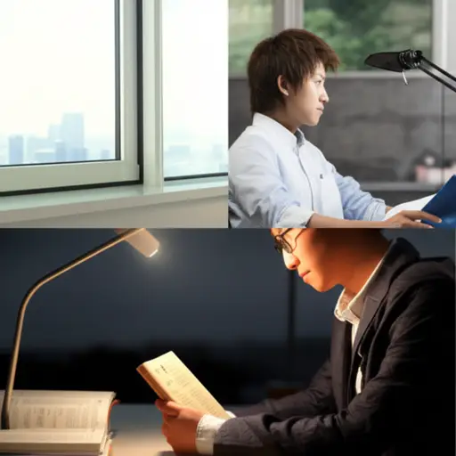 他全职工作，晚上学习。