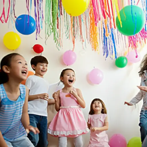 孩子们在派对上吵个不停。