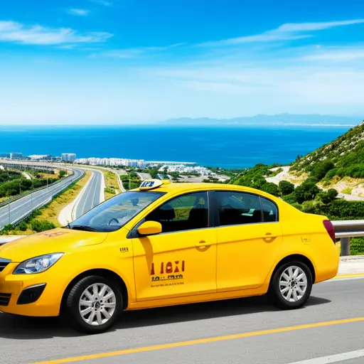 从拉纳卡机场到阿伊亚纳帕，乘坐出租车大约需要四十五分钟。