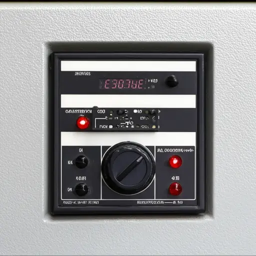 主要仪器位于控制面板的中心。