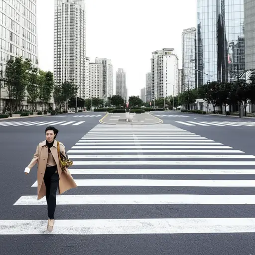 然后，在第二个路口左转，沿着那条路走直到环岛。