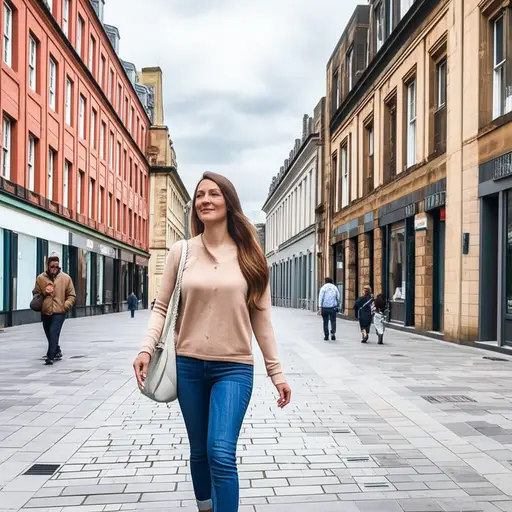 她在格拉斯哥花费了大量时间。