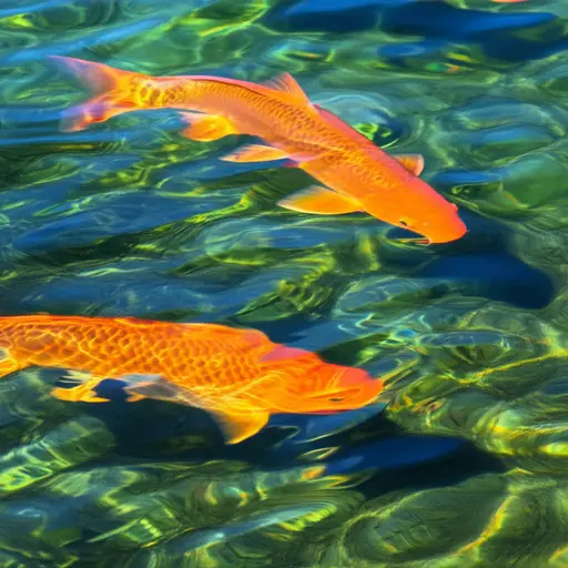 有些鱼有金色的鳞片。