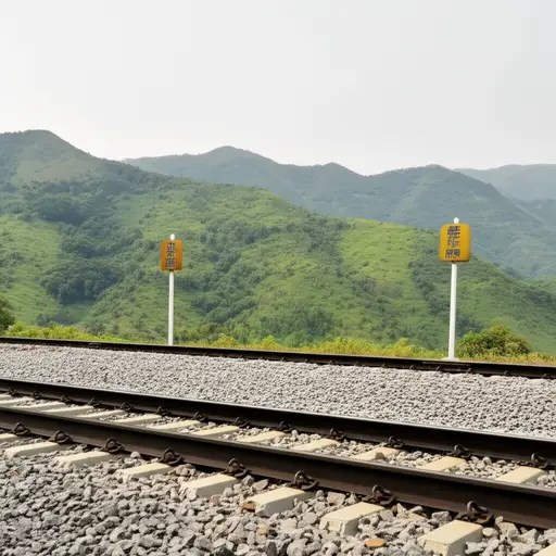 这条铁路穿过山区，连接了两个省份。