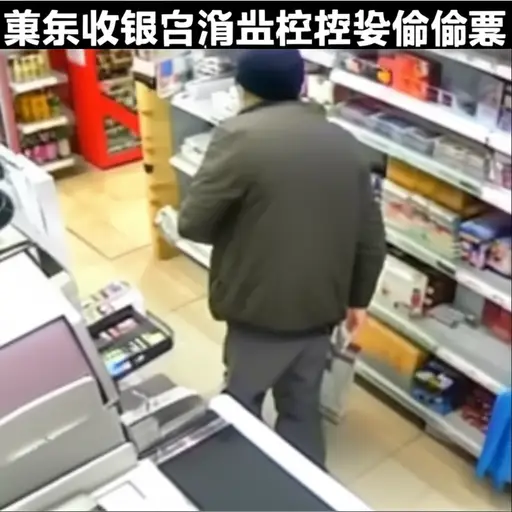 监控摄像头拍下了那名男子偷钱的过程。