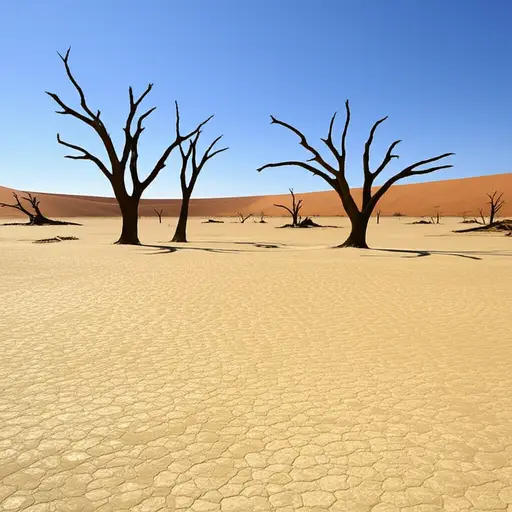 非洲的天气又热又干燥。