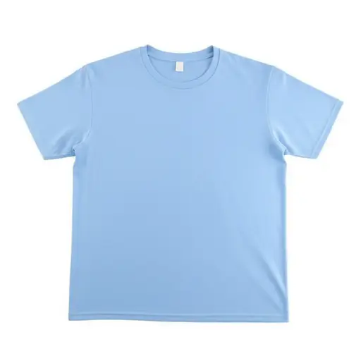 这件蓝色的T恤颜色很浅。