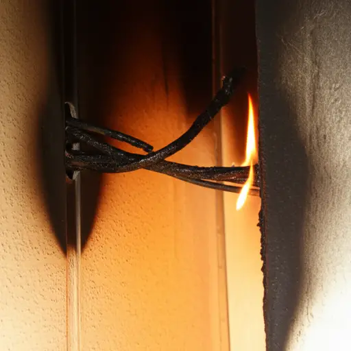 火灾是线路故障造成的。