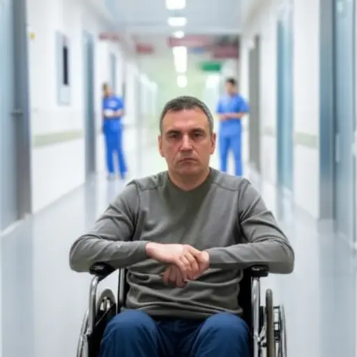 那场意外事故使他落下了严重残疾。