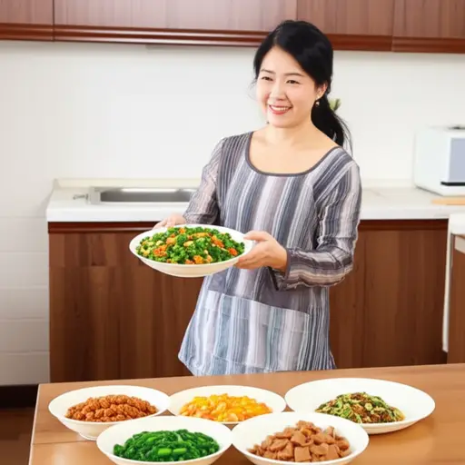 我妈妈做的饭很好吃。