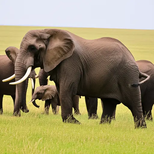 公象，或者说雄性象，通常体型更大。