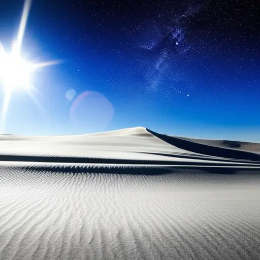 沙漠里白天很热，晚上很冷。