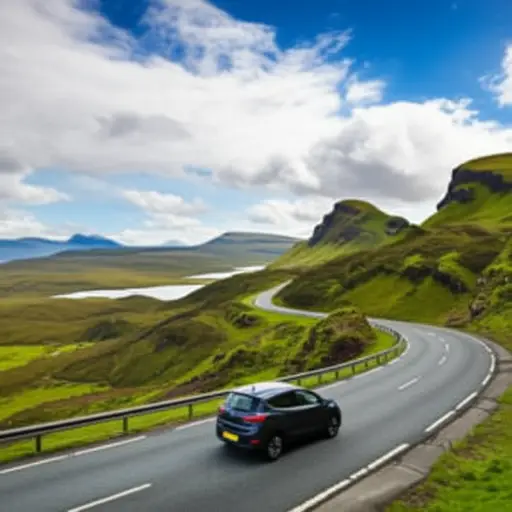 我们经湖区开车去了苏格兰。