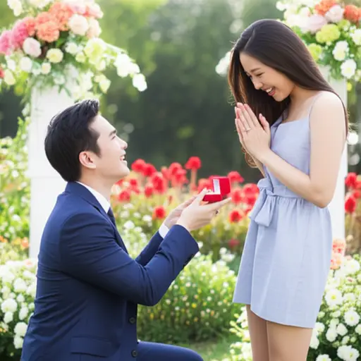 当她说“是的，我会嫁给你”时，我的心跳漏了一拍。