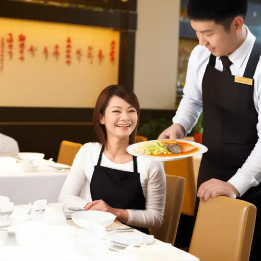 这家餐厅很受欢迎，因为服务很好。