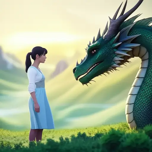 蒂娜很困惑，因为她不是龙饲养员，所以通常龙不会和她说话。