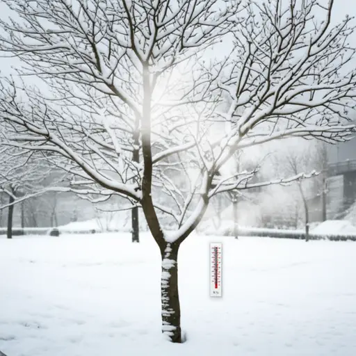 温度降到了零摄氏度。