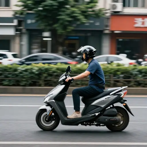 法律规定骑摩托车的人必须戴头盔。