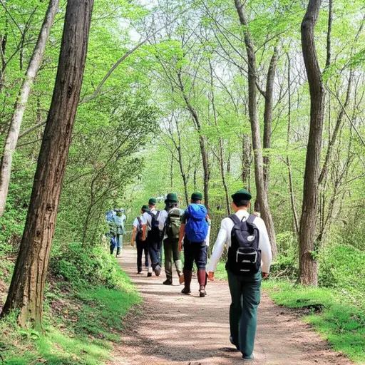 护林员会带你去露营地。