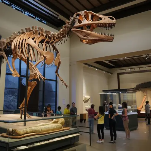 我看到了像恐龙骨头、木乃伊等等的东西。