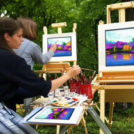 当地艺术家画这些美丽的图画。