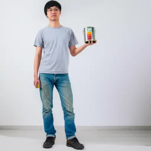 我为我的房间买了一罐油漆。