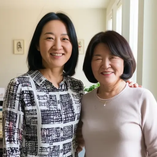 她很像她的母亲。