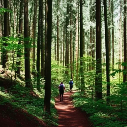 他们深入森林。