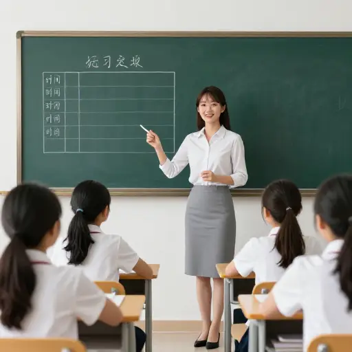 老师解释了她的计划，于是我们明白了如何规划自己的时间。