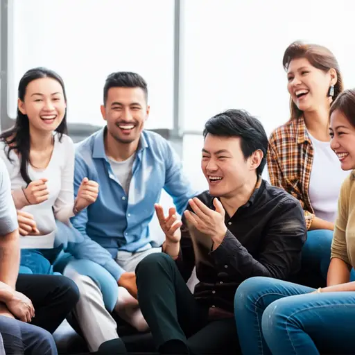 那是个有趣的故事，我们都笑了。