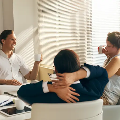 我们办公室里有一种非常轻松的氛围。