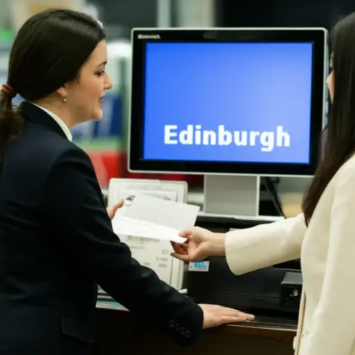 去爱丁堡的旅程，我需要一张单程票。