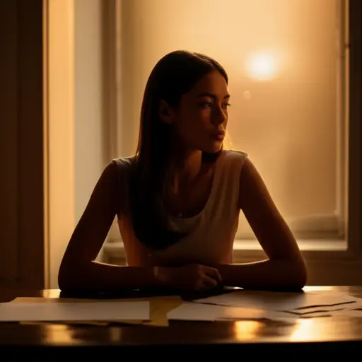 她做了一个关于未来的艰难决定。