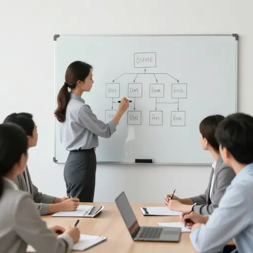 在没有明确指示的情况下，她主动重组了团队以提高效率。