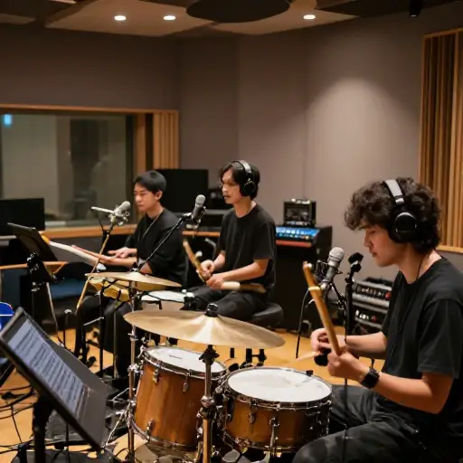 这支乐队正在录制一首新的录音室作品。