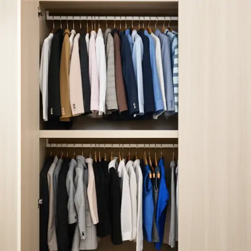 她的衣橱里全是适合不同场合的服装。